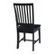 International Concepts Set of 2 Mission Side Chairs, Black C46-265P - alternate 6